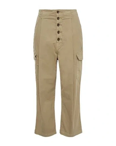 J Brand Woman Pants Military Green Size 27 Cotton, Elastane In Brown