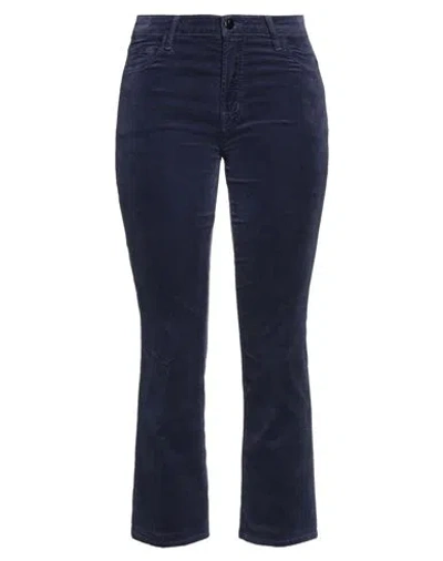 J Brand Woman Pants Navy Size 26 Cotton, Modal, Polyester, Polyurethane In Navy Blue