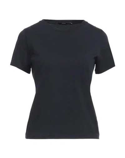 J Brand Woman T-shirt Black Size M Cotton