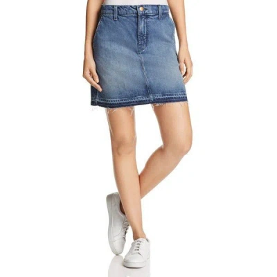 J Brand Women's Ambition Denim Mini Skirt In Blue