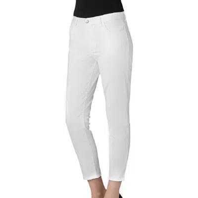 J Brand Women Tessa High Rise Tapered Crop Jeans In White