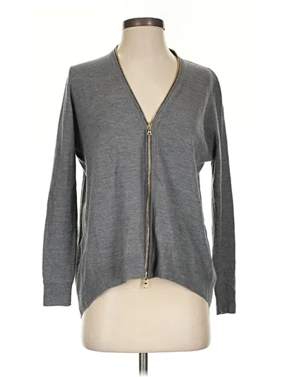 Pre-owned J Brand Wool Cardigan Sweater In Gray
