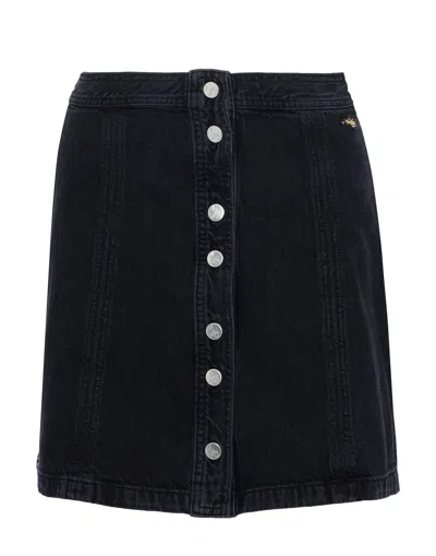 J Brand X Bella Freud Denim Skirts In Black