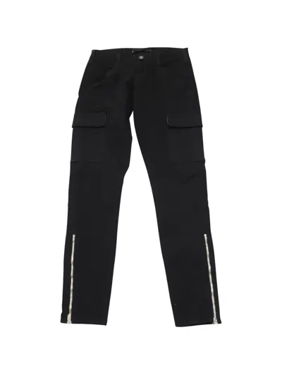 Pre-owned J Brand Zip-ankle Trousers In Black