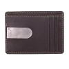 J. Buxton Dopp Front Pocket Money Clip Mens Rfid Blocking Front Pocket Wallet In Brown