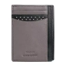 J. Buxton Mens Rfid Blocking Front Pocket Wallet In Gray