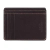 J. Buxton Mens Rfid Blocking Front Pocket Wallet In Brown