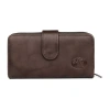 J. Buxton Womens Rfid Blocking Checkbook Wallet In Brown