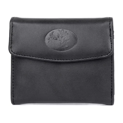 J. Buxton Womens Rfid Blocking Trifold Wallet In Black