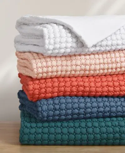 J By J Queen Bold Cloud Puff Quilt Sets In Blue