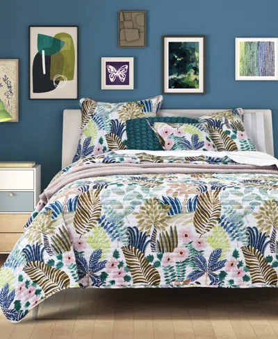 J By J Queen Bold Rainforest 3-pc. Quilt Set, Full/queen