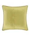 J By J Queen Cayman Quilted Sham, European In Chartreuse