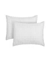 J By J Queen Cayman Quilted Sham, Standard In White