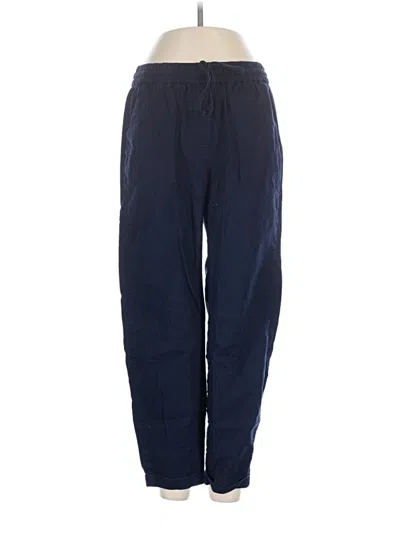Pre-owned J. By J.crew Linen Pants In Blue