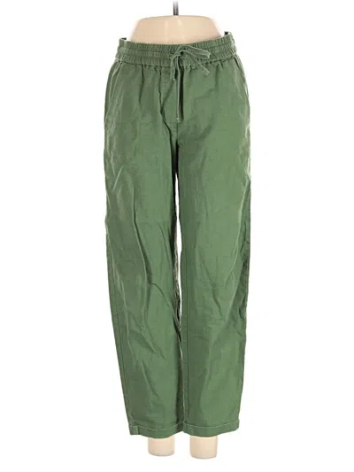 Pre-owned J. By J.crew Linen Pants In Green