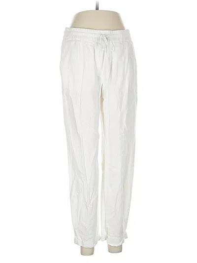 Pre-owned J. By J.crew Linen Pants In White