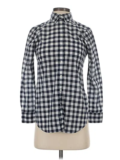 Pre-owned J. By J.crew Long Sleeve Blouse In Blue