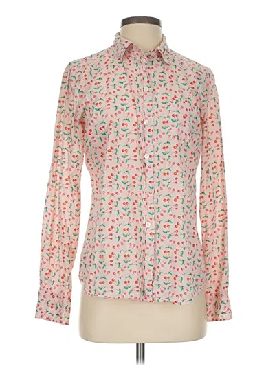 Pre-owned J. By J.crew Long Sleeve Blouse In Pink