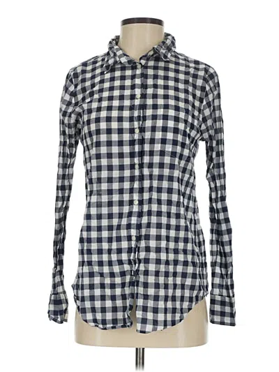 Pre-owned J. By J.crew Long Sleeve Button Down Shirt In Blue