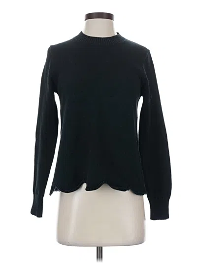 Pre-owned J. By J.crew Long Sleeve Top Black Turtleneck Tops