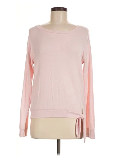 Pre-owned J. By J.crew Long Sleeve Top Pink Boatneck Tops