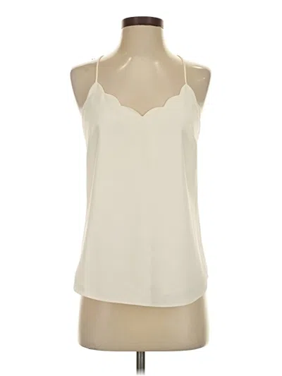 Pre-owned J. By J.crew Sleeveless Blouse In Ivory