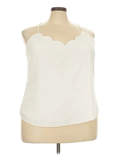Pre-owned J. By J.crew Sleeveless Blouse In Ivory