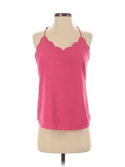 Pre-owned J. By J.crew Sleeveless Top Pink Halter Neckline Tops