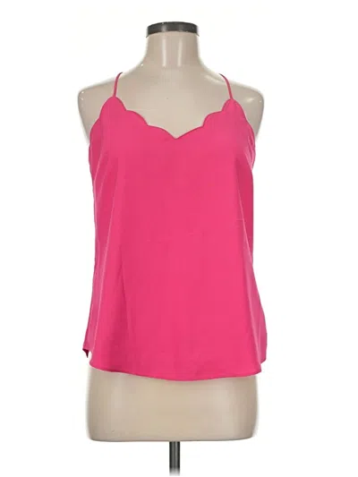 Pre-owned J. By J.crew Tank Top Pink Halter Neckline Tops