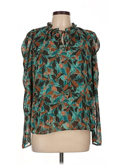 Pre-owned J By Joie 3/4 Sleeve Blouse In Blue