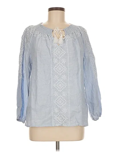 Pre-owned J By Joie 3/4 Sleeve Blouse In Blue