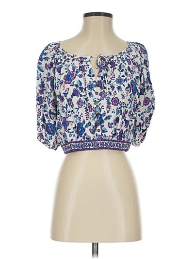 Pre-owned J By Joie 3/4 Sleeve Blouse In Blue