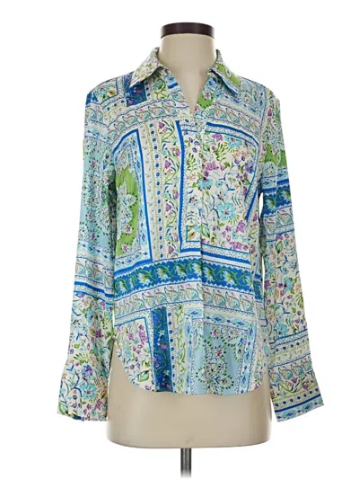 Pre-owned J By Joie 3/4 Sleeve Blouse In Blue