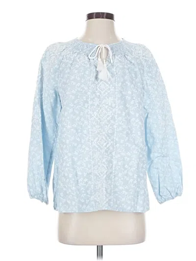 Pre-owned J By Joie 3/4 Sleeve Blouse In Blue