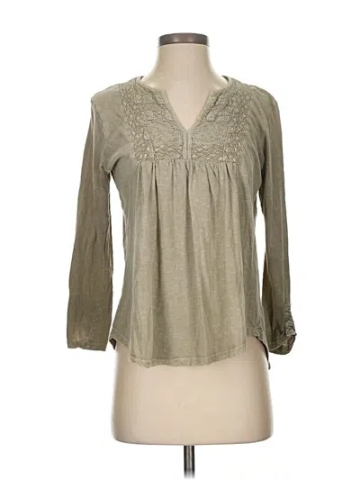 Pre-owned J By Joie 3/4 Sleeve Blouse In Brown