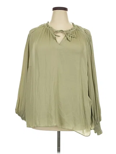 Pre-owned J By Joie 3/4 Sleeve Blouse In Green