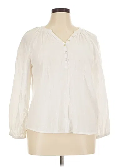 Pre-owned J By Joie 3/4 Sleeve Blouse In Ivory