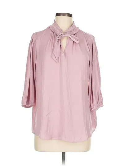 Pre-owned J By Joie 3/4 Sleeve Blouse In Pink