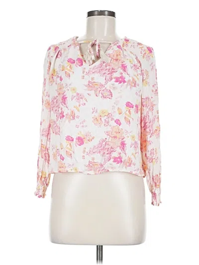 Pre-owned J By Joie 3/4 Sleeve Blouse In Pink