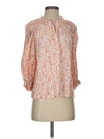Pre-owned J By Joie 3/4 Sleeve Blouse In Pink