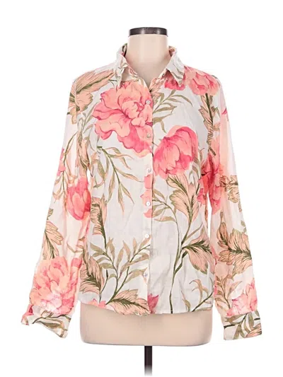 Pre-owned J By Joie 3/4 Sleeve Blouse In Pink