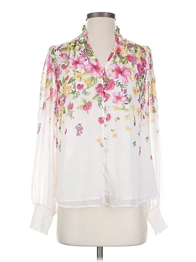 Pre-owned J By Joie 3/4 Sleeve Blouse In White
