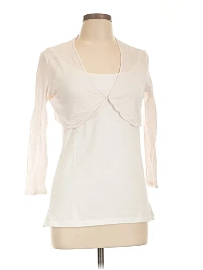 Pre-owned J By Joie 3/4 Sleeve T-shirt In Ivory