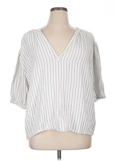 Pre-owned J By Joie 3/4 Sleeve T-shirt In Silver