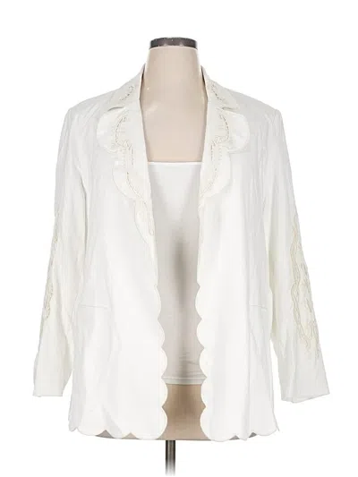 Pre-owned J By Joie Blazer Jacket In White