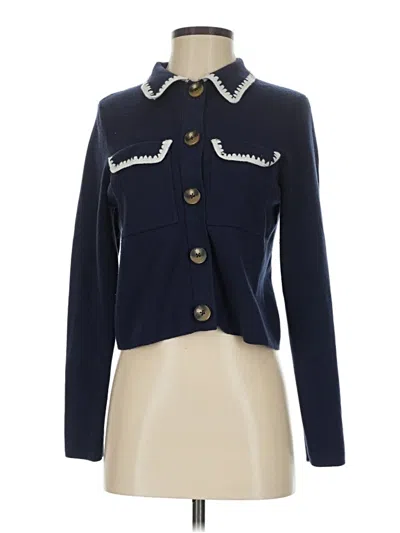 Pre-owned J By Joie Cardigan Sweater In Blue