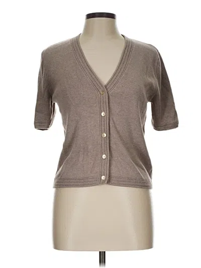 Pre-owned J By Joie Cardigan Sweater In Brown