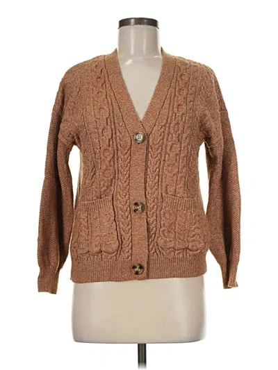 Pre-owned J By Joie Cardigan Sweater In Brown