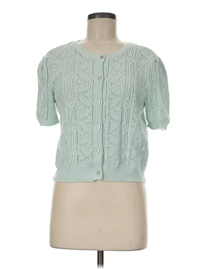 Pre-owned J By Joie Cardigan Sweater In Green