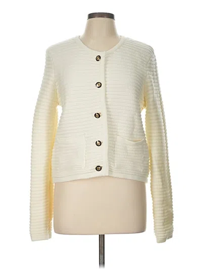 Pre-owned J By Joie Cardigan Sweater In Ivory